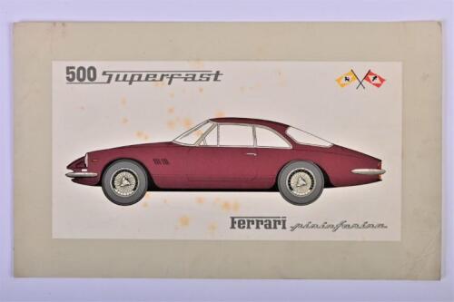FERRARI: A Ferrari (pininfarina) 500 Superfast colour picture