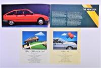 CITROEN: Two Citroen sales brochures. 1979 CITROEN GSA brochure - 2