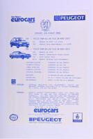 PEUGEOT: A 1987 Peugeot 205 GTI sales brochure - 3