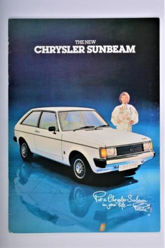 CHRYSLER: An August 1977 Chrysler Sunbeam colour sales brochure