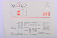 MERCEDES-BENZ: A 1964 Mercedes-Benz 230 SL sales brochure - 7