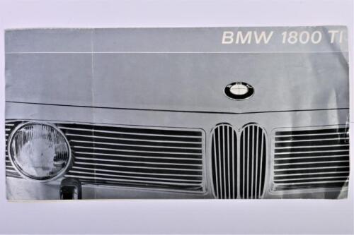 BMW: A 1963 BMW 1800 TI sales brochure