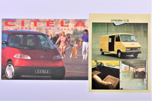 CITROEN: Two Citroen sales brochures. C35 & CITELA Concept car brochures