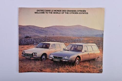 CITROEN: A 1979 Citroen GE sales brochure. Citroen GS and Citroen CX models