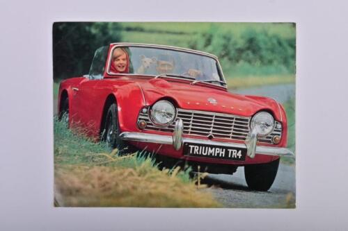 TRIUMPH: A Triumph TR4 fold-out sales brochure