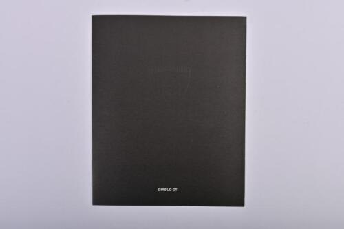LAMBORGHINI: A Lamborghini Diablo GT sales brochure