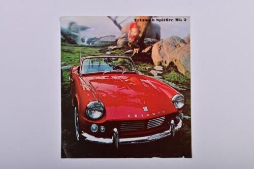 TRIUMPH: A U.S.A specification Triumph Spitfire Mk2 sales brochure
