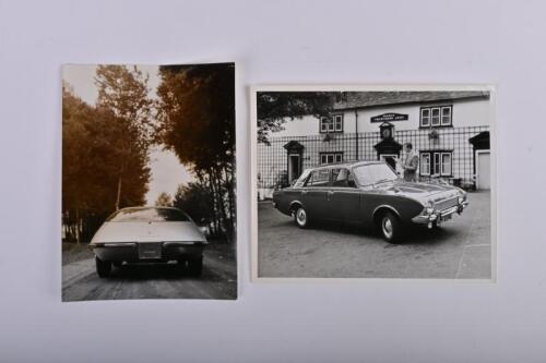 PERIOD PRESS PHOTOS: Two period black and white press photographs. Bertone & Ford Press Photos
