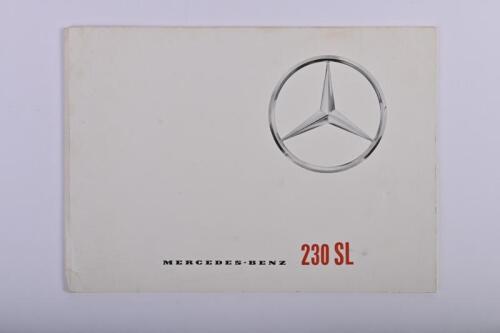 MERCEDES-BENZ: A 1965 Mercedes-Benz 230 SL sales brochure. French text