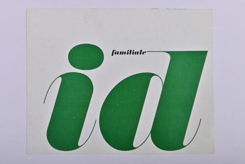 CITROEN: A 1962 Citroen 'familiale id' sales brochure