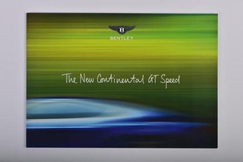 BENTLEY: A 2012 Bentley 'The New Continental GT Speed' sales brochure