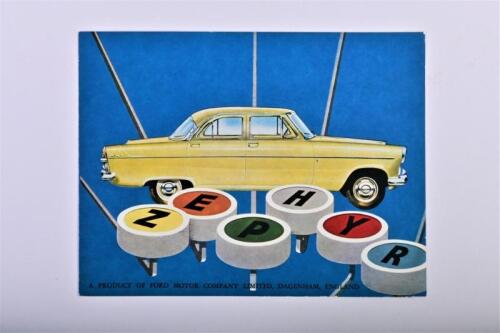 FORD: A Ford Zephyr fold-out sales brochure. Circa 1960's