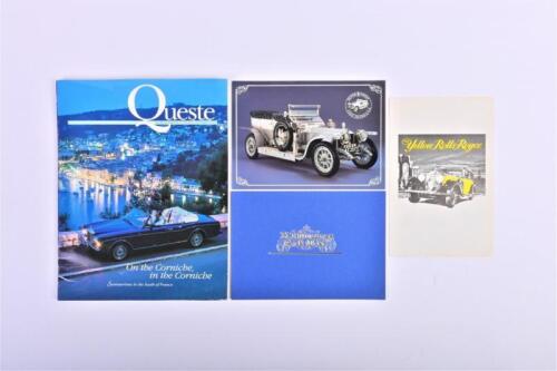 ROLLS-ROYCE: Four Rolls-Royce items. H.J.Mulliner Park-Ward & 'The Yellow Rolls-Royce' film brochures. 1993 edition of 'Queste'