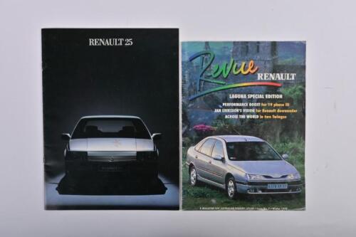 RENAULT: Two Renault publications. 'RENAULT 25' brochure with Australian specifications