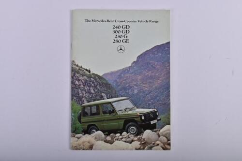 MERCEDES-BENZ: A Mercedes-Benz Cross-Country Vehicle Range sales brochure