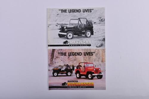 MAHINDRA: Two Mahindra Model CJ Series sales brochures
