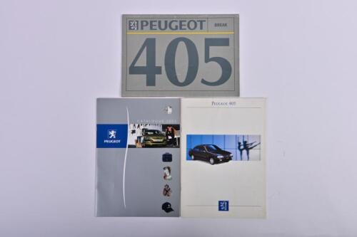 PEUGEOT: Three Peugeot sales brochures. 'PEUGEOT 405' sales brochure