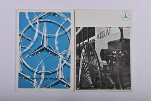 MERCEDES-BENZ: Two large, impressive 1970'S Mercedes-Benz fold out posters. Mercedes-Benz product posters