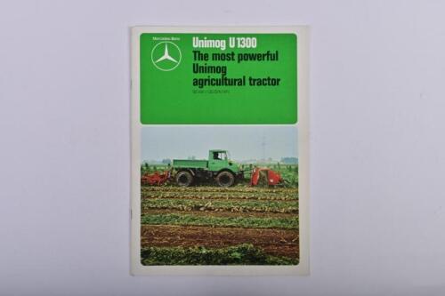 MERCEDES-BENZ (UNIMOG): A 1978 Mercedes-Benz Unimog U1300 - 'The most powerful Unimog agricultural tractor' - sales brochure