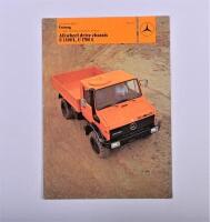 MERCEDES-BENZ (UNIMOG): A 1978 Mercedes-Benz Unimog colour fold out sales brochure - 'All-wheel drive chassis U 1300L, U 1700 L'