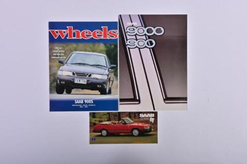 SAAB: Three items of Saab literature. 1987 Saab Model Range brochures