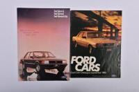 FORD: Two Ford Motor Company of Australia sales brochures. 1979 Ford Falcon/Fairmont/Fairmont Ghia sales brochure & 1980 'Ford Cars' model catalogue