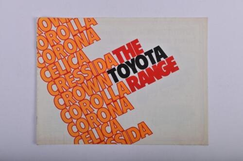 TOYOTA: A Toyota range sales brochure. Circa 1970's