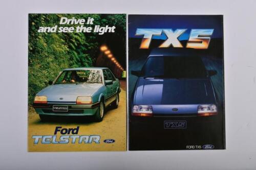 FORD: Two 1980's Ford Australia sales brochures covering TX5 and Telstar models