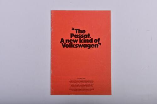 VOLKSWAGEN: A July 1975 Volkswagen Passat sales brochure -"The Passat. A new kind of Volkswagen"