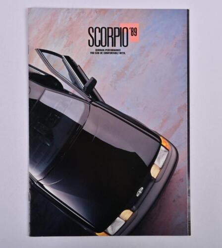 SCORPIO (FORD): An interesting 1989 SCORPIO sales brochure