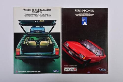 FORD: Two 1983 Ford Australia Falcon and Fairmont sales brochures