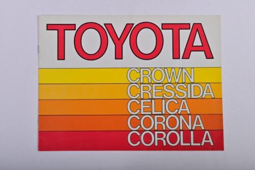 TOYOTA: A Toyota range sales brochure. Circa 1970's/80's