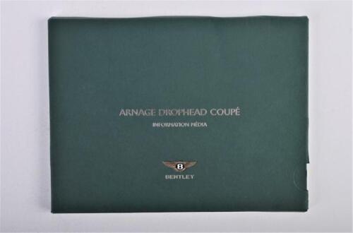 BENTLEY: A Bentley Arnage Drophead Coupe Information Media kit