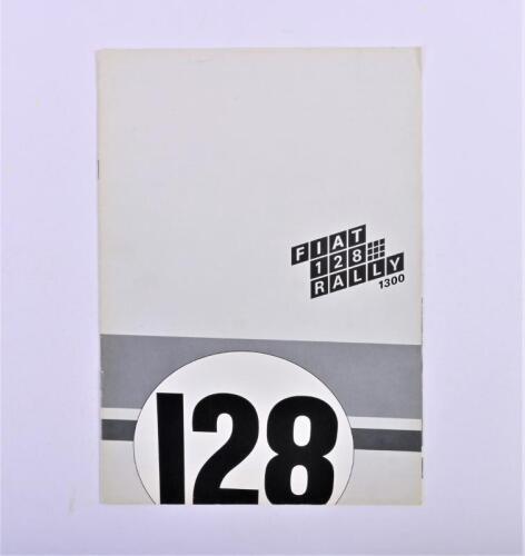 FIAT: An original and rare Fiat 128 Rally 1300 sales brochure (Edition no.3209)