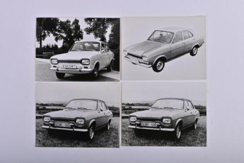 FORD (ESCORT): Four 1970's Ford Escort black and white press photos