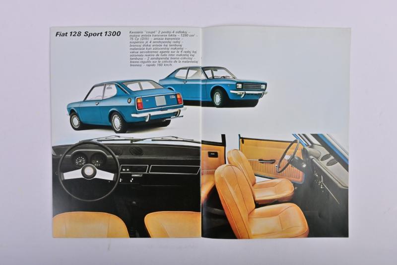 FIAT 128: Three FIAT 128 items. '128 Sport coupe FIAT' sales brochure ...