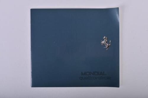 FERRARI: A 1983 Ferrari MONDIAL quattrovalvole fold-out sales brochure