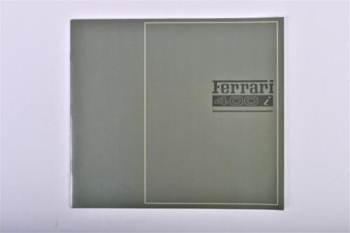FERRARI: A 1983 Ferrari 400i fold-out sales brochure