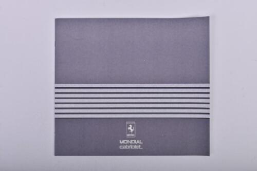 FERRARI: 1984 MONDIAL cabriolet sales brochure