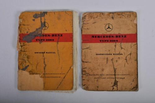 MERCEDES-BENZ: Two Mercedes-Benz 220S items. Owner's Manual & Instruction Manual