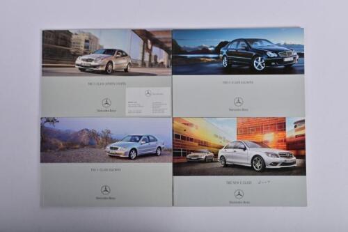MERCEDES-BENZ: Four Mercedes-Benz C-Class sales brochures from 2000's