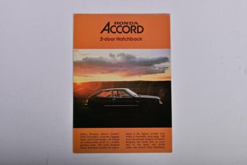 HONDA: A late 1980's Honda Accord 2-door Hatchback
