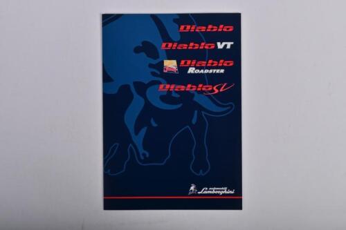 LAMBORGHINI: A automobili Lamborghini Diablo, Diablo VT, Diablo Roadster, Diablo SV colour fold-out sales brochure