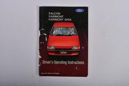 FORD: A Ford Falcon, Fairmont Fairmont Ghia Driver's Operating Instructions manual. Circa 1980's