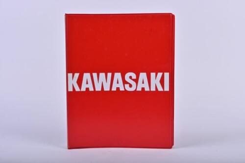 KAWASAKI: An original factory Kawasaki Service Manual folder containing Parts Catalogues & Service Manual. SM-3 Service Manual