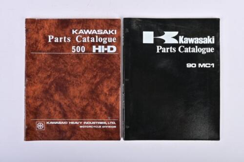 KAWASAKI: Two Kawasaki Parts Catalogues for '90 MC1' (1973) and '500HI-D' (1972)