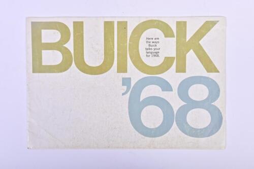 BUICK: A 1968 Buick model range sales brochure. Large poster format