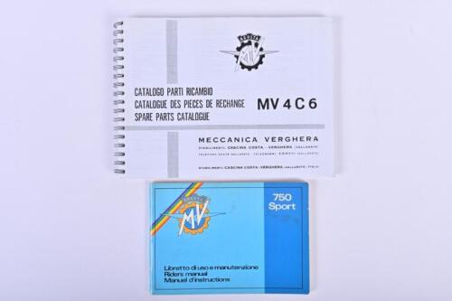 MV AGUSTA: Two MV Agusta items. Original 'MV Agusta 750 Sport' Riders manual with Italian text