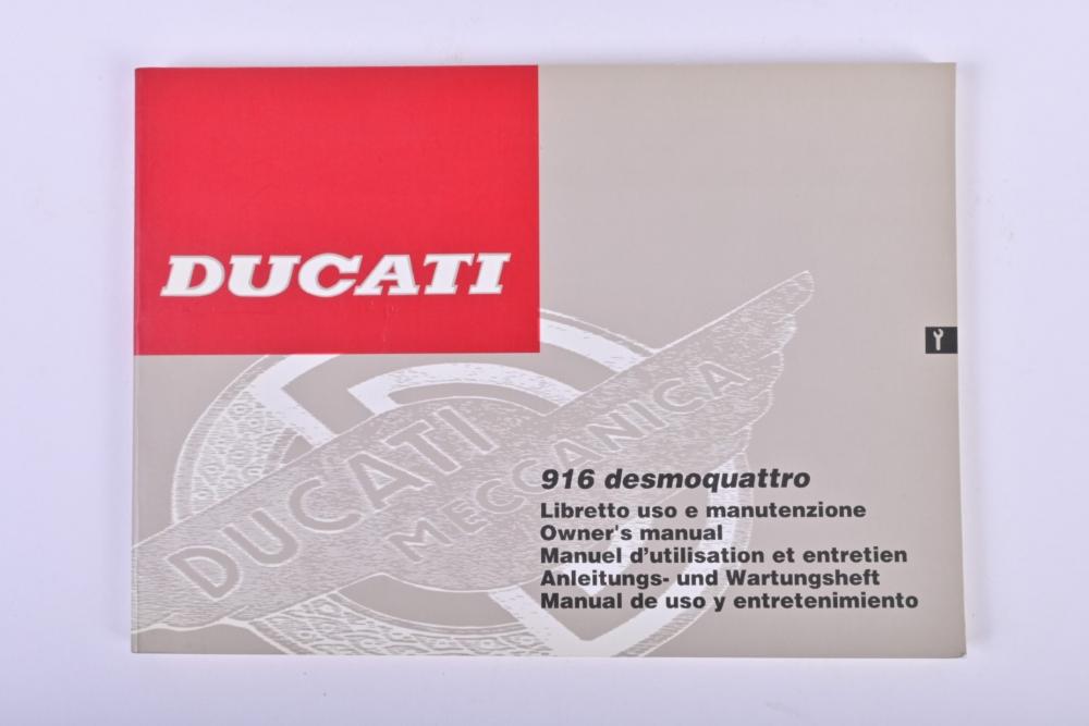 DUCATI: A 1994 'DUCATI 916 desmoquattro' Owner's Manual - Price