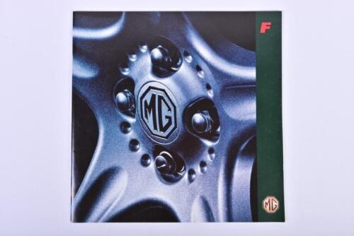 MG: A 1995 MG F sales brochure